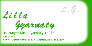 lilla gyarmaty business card